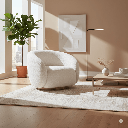 Brok 360° Swivel Accent Chair - Kingsman Furnitures