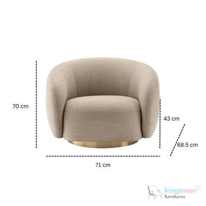 Brok 360° Swivel Chair - Modern Elegance & Comfort - Kingsman Furnitures