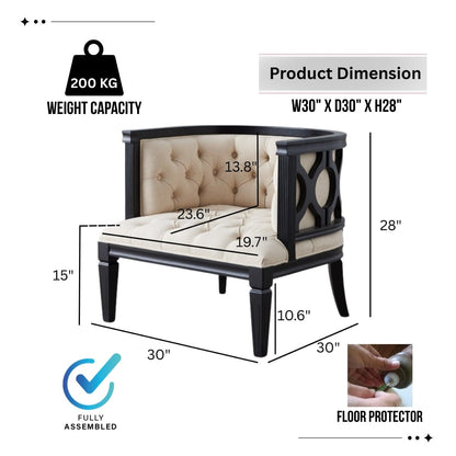 Coco Tufted Armchair - Kingsman Furnitures