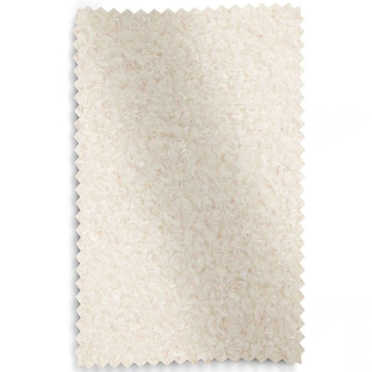 Cosy Boucle Ivory Natural Otis Footstool - Kingsman Furnitures