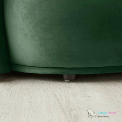 Cream Boucle Curved 3 Seater Sofa | Everbe Luxe Design - Kingsman Furnitures