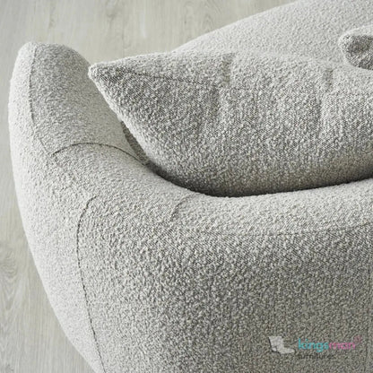 Cream Boucle Curved 3 Seater Sofa | Everbe Luxe Design - Kingsman Furnitures