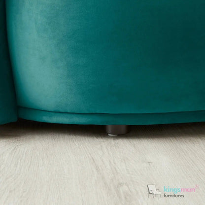 Cream Boucle Curved 3 Seater Sofa | Everbe Luxe Design - Kingsman Furnitures