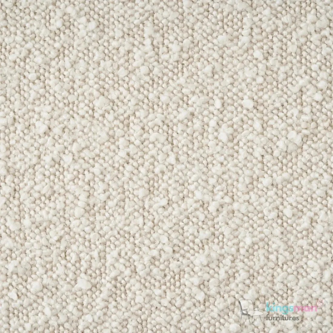 Cream Boucle Curved 3 Seater Sofa | Everbe Luxe Design - Kingsman Furnitures