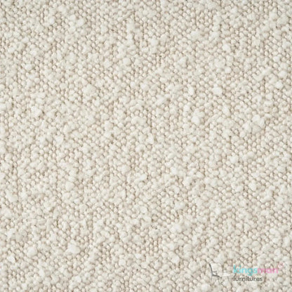 Cream Boucle Curved 3 Seater Sofa | Everbe Luxe Design - Kingsman Furnitures