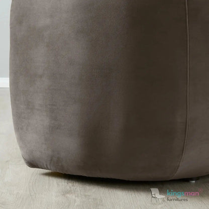 Cream Boucle Curved 3 Seater Sofa | Everbe Luxe Design - Kingsman Furnitures