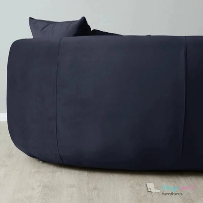 Cream Boucle Curved 3 Seater Sofa | Everbe Luxe Design - Kingsman Furnitures