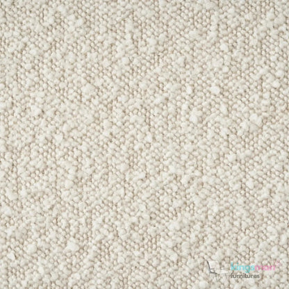 Curio Cream Boucle Curved Shape Sectional Sofa - Elegant Design - Kingsman Furnitures