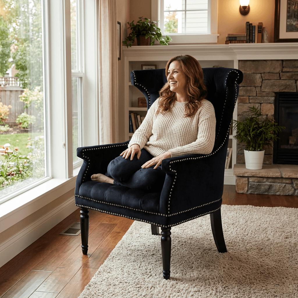 Drako Wingback Armchair - Kingsman Furnitures