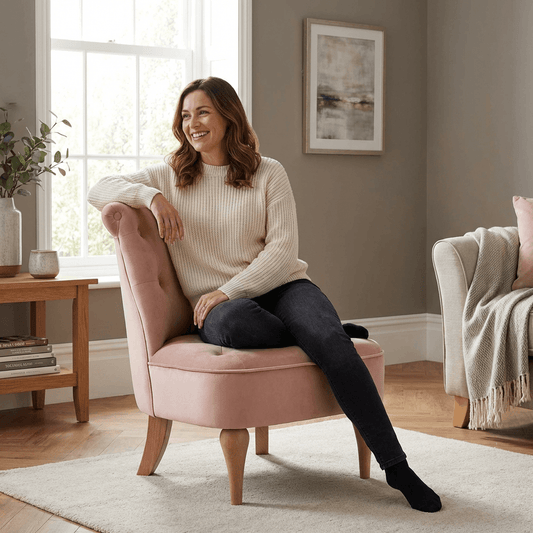 Elisa Tufted Accent Chair - Kingsman Furnitures