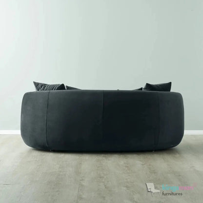 Everbe Cream Boucle Curve 2 Seater Sofa - Luxurious Comfort - Kingsman Furnitures