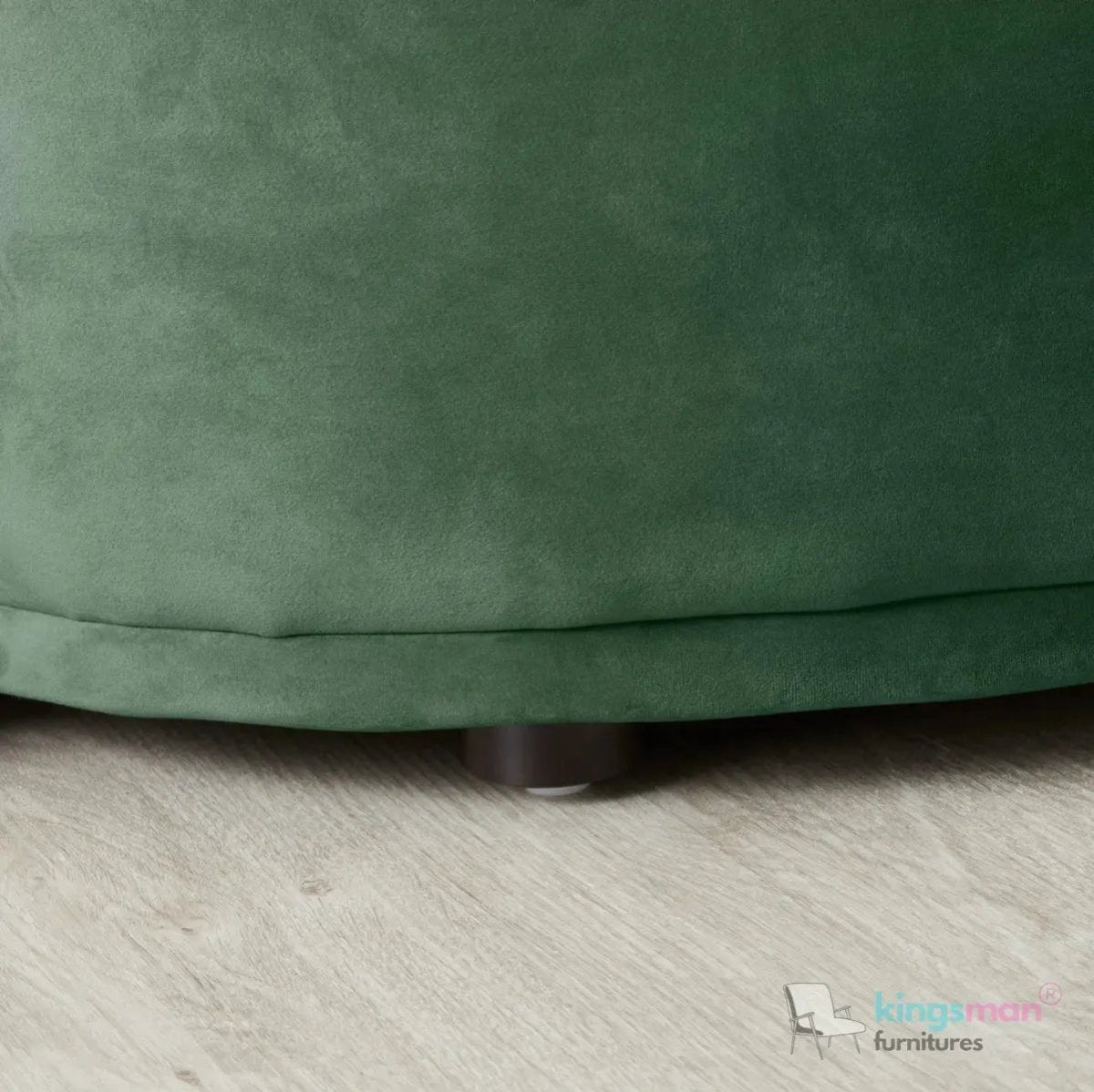 Everbe Cream Boucle Curve 2 Seater Sofa - Luxurious Comfort - Kingsman Furnitures