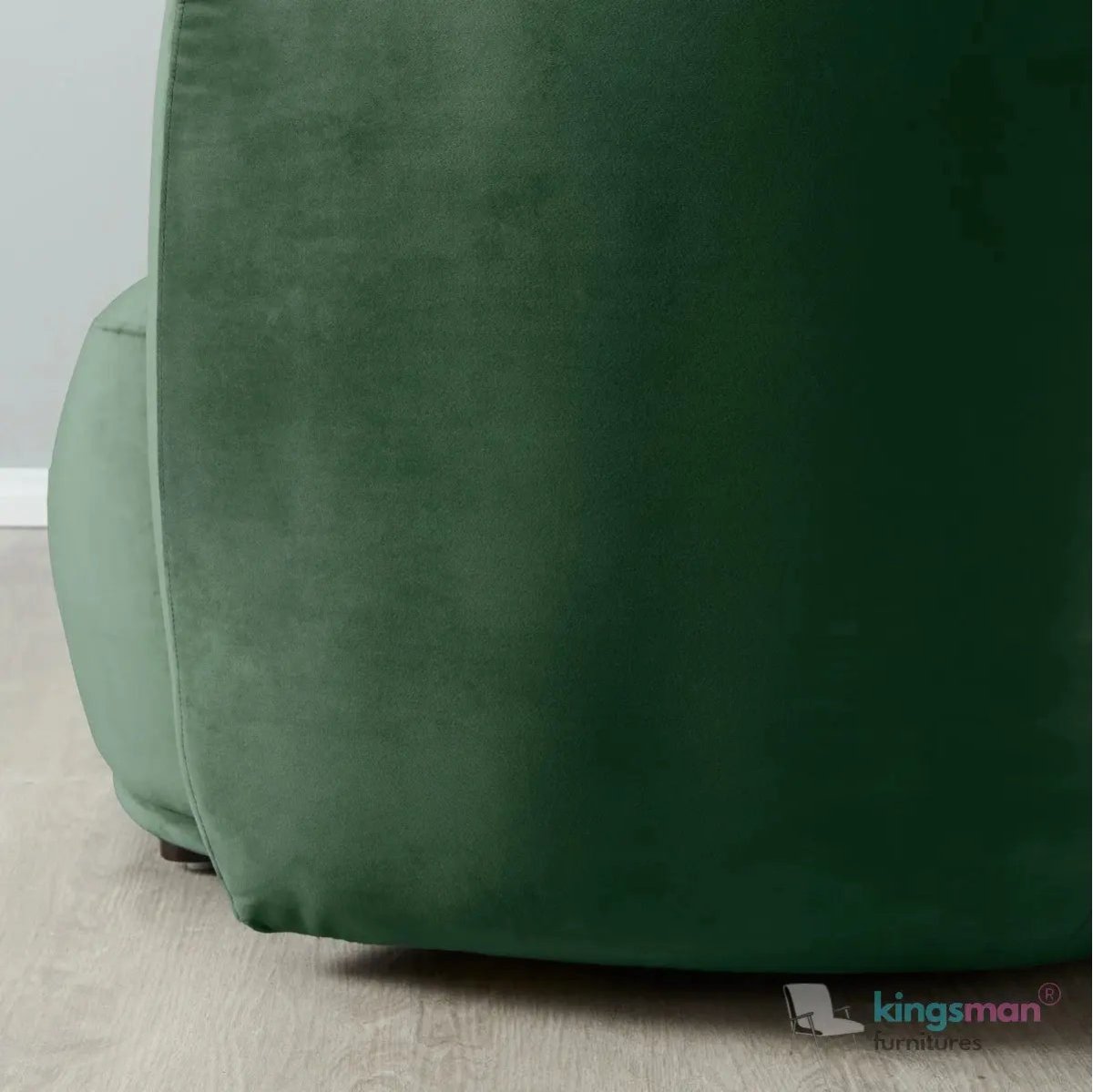 Everbe Cream Boucle Curve 2 Seater Sofa - Luxurious Comfort - Kingsman Furnitures