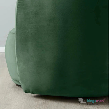 Everbe Cream Boucle Curve 2 Seater Sofa - Luxurious Comfort - Kingsman Furnitures