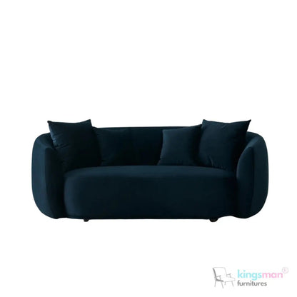 Everbe Cream Boucle Curve 2 Seater Sofa - Luxurious Comfort - Kingsman Furnitures