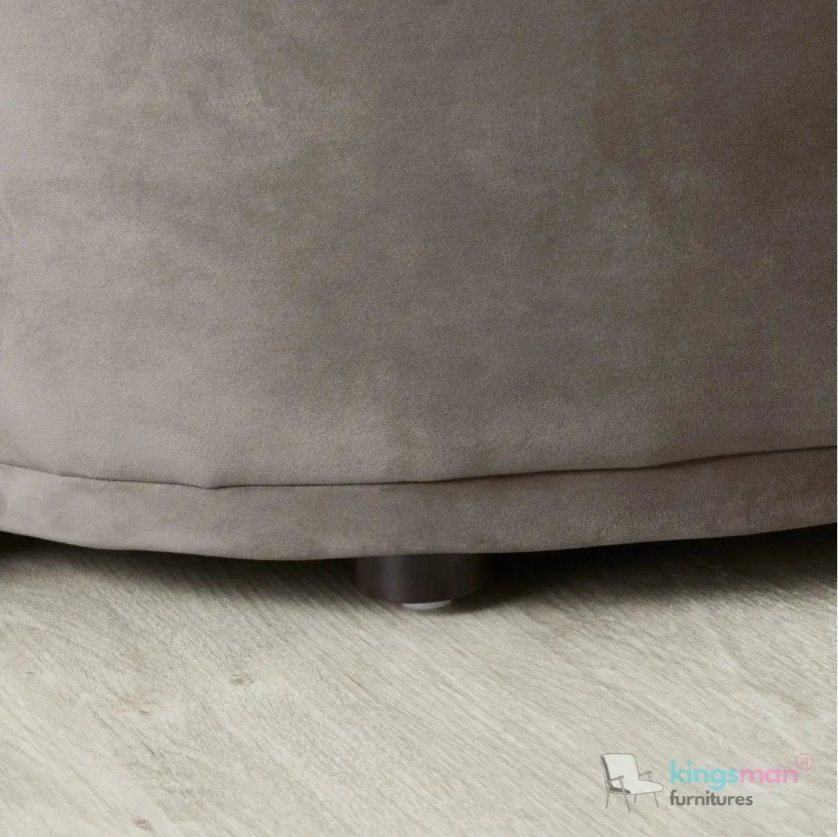Everbe Cream Boucle Curve 2 Seater Sofa - Luxurious Comfort - Kingsman Furnitures