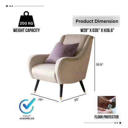 Harriet Accent Arm Chair - Kingsman Furnitures