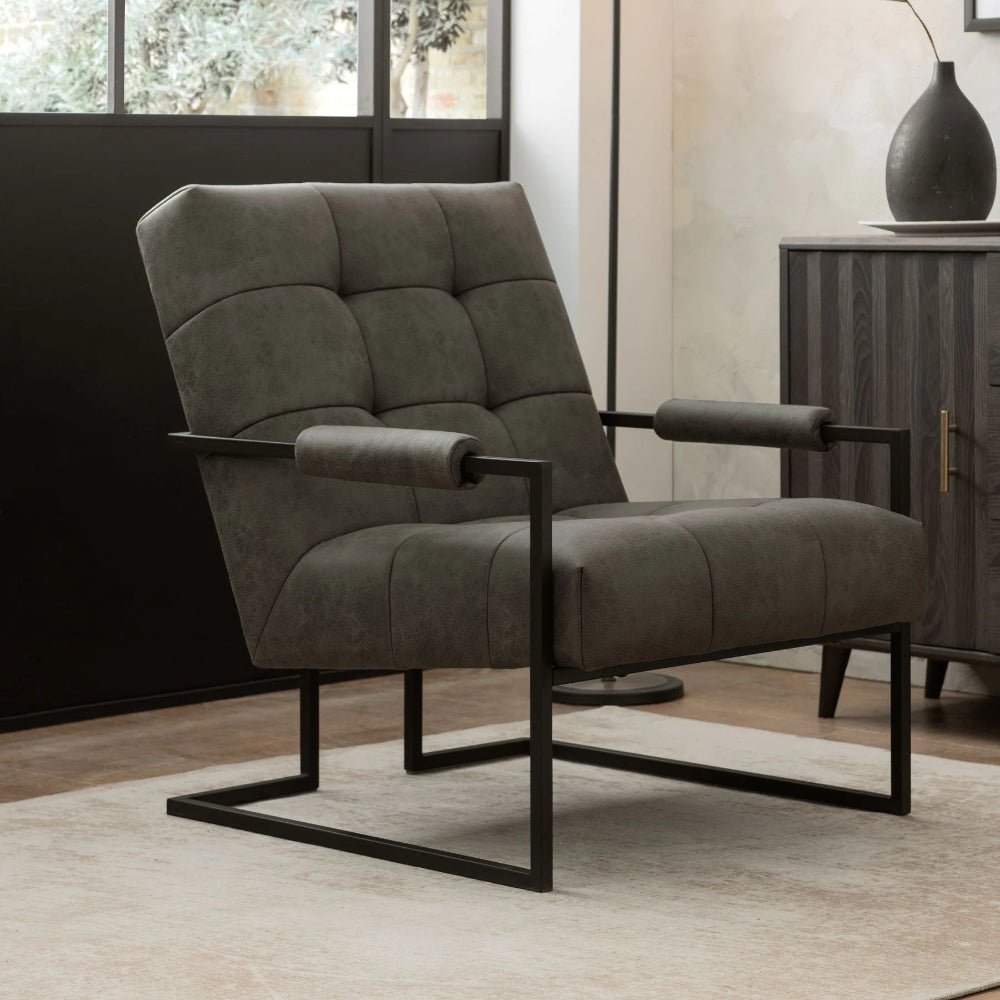 Kim Accent Chair, Mid - Century Modern Chair, - Kingsman Furnitures
