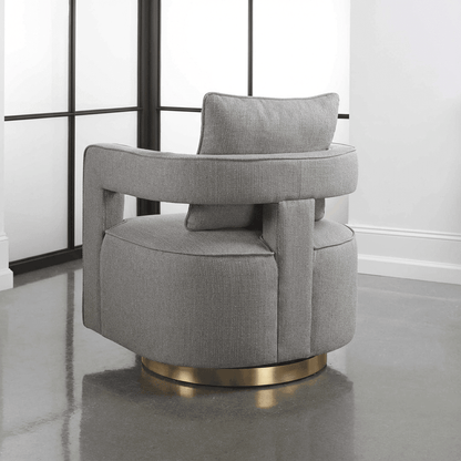Nixon Swivel Accent Chair - Kingsman Furnitures