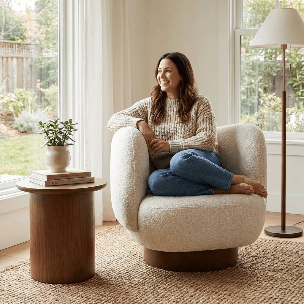 Nova Swivel Accent Chair - Kingsman Furnitures