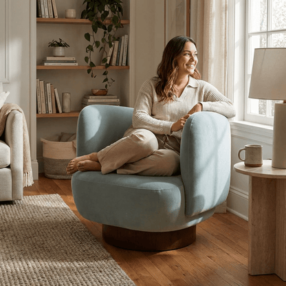 Nova Swivel Accent Chair - Kingsman Furnitures