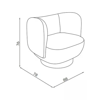 Nova Swivel Accent Chair - Kingsman Furnitures