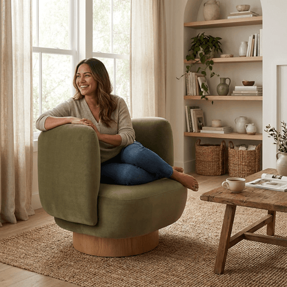Nova Swivel Accent Chair - Kingsman Furnitures