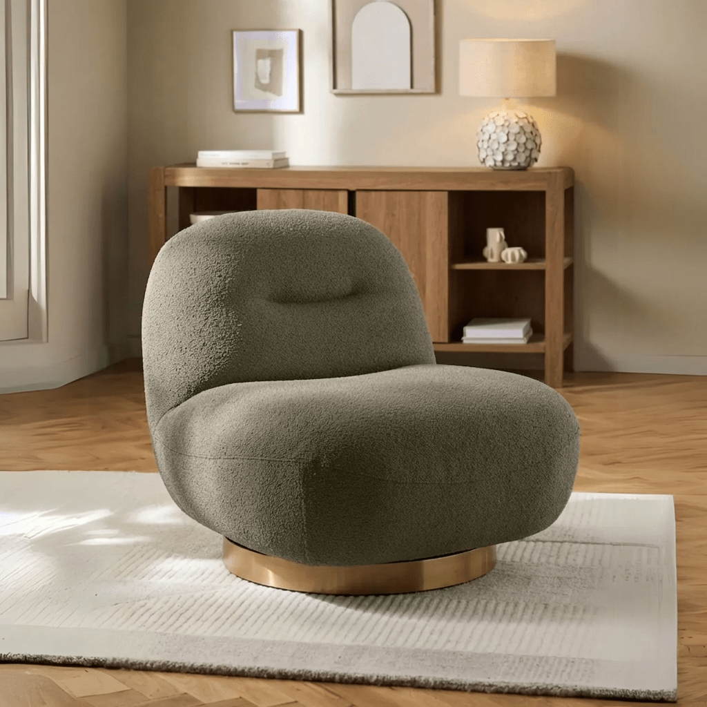 Otis Swivel Luxury Accent Chair - Kingsman Furnitures