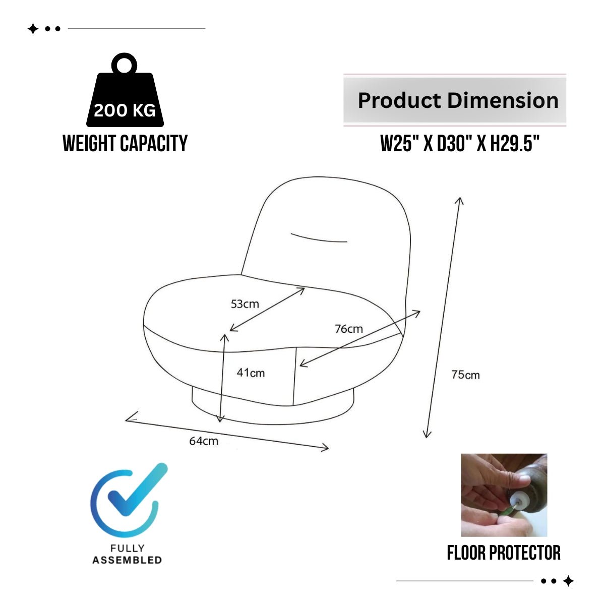 Otis Swivel Luxury Accent Chair - Kingsman Furnitures
