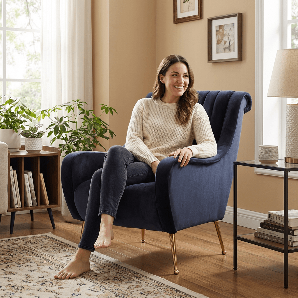 Roosevelt Velvet Armchair - Kingsman Furnitures