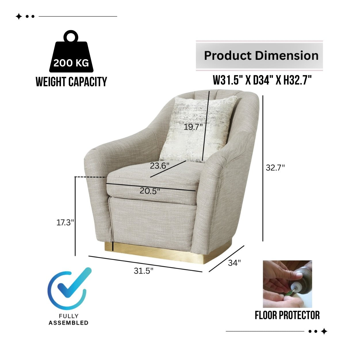 Sherpa Occasional Arm Chair - Kingsman Furnitures