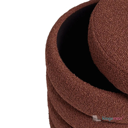 Stella Ribbed Storage Sability - Plush Velvet and Bouclé Upholstered Sability with Hidden Storage | Versatile Home Décor - Kingsman Furnitures