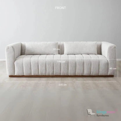 Storme 3 Seater Sofa | Classic Tuxedo Design - Kingsman Furnitures