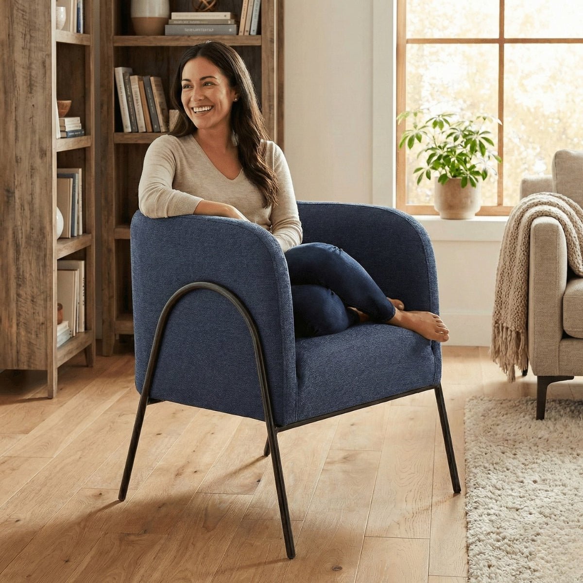 Stylish Jacob Accent Chair - Kingsman Furnitures