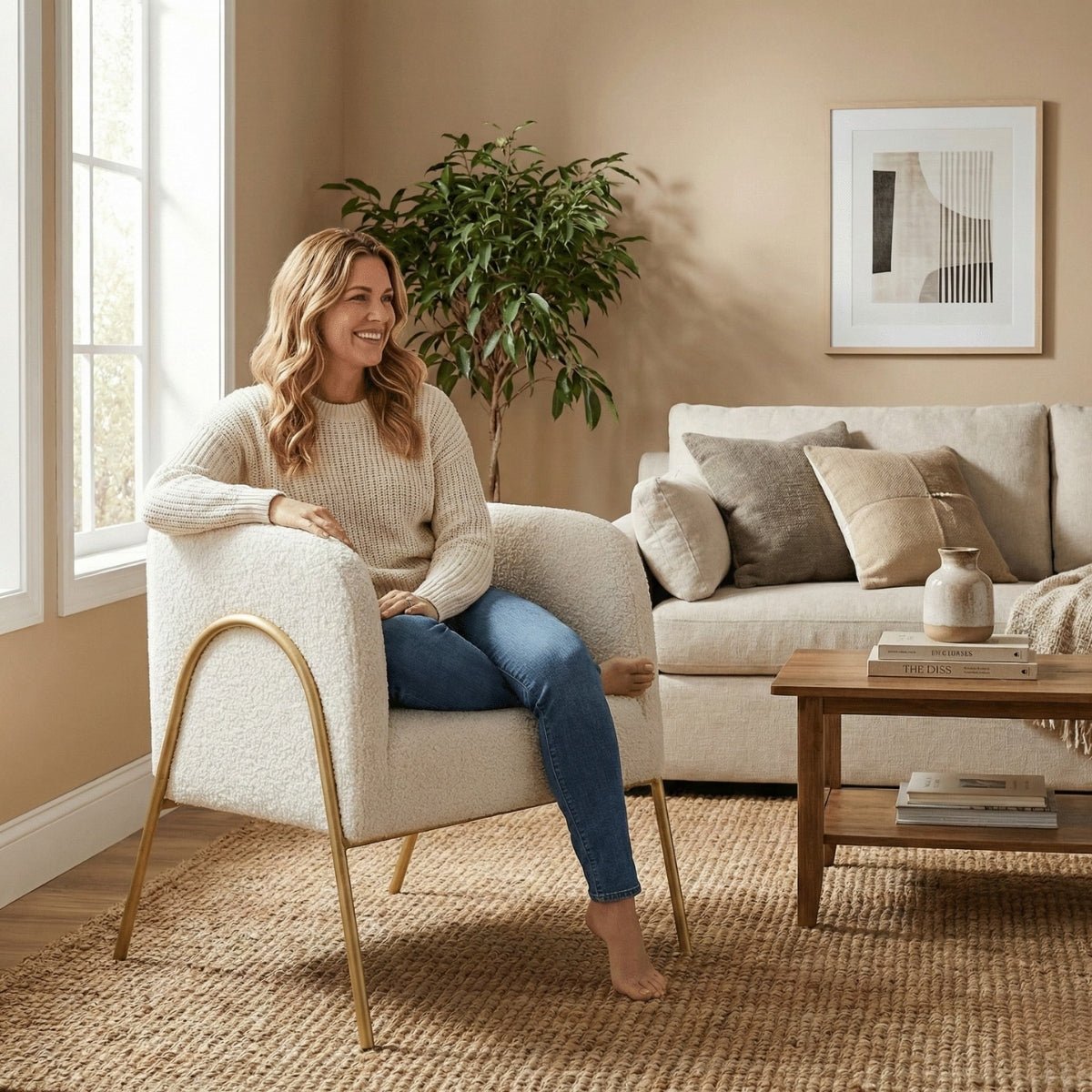 Stylish Jacob Accent Chair - Kingsman Furnitures