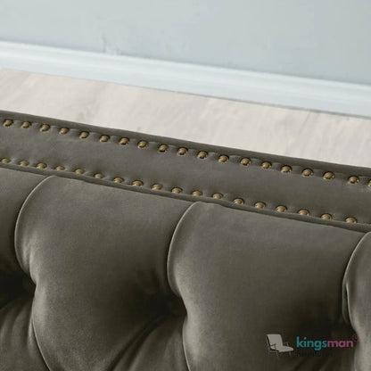 Vogue Velvet Tufted 3 - Seater Sofa - Luxurious Design - Kingsman Furnitures
