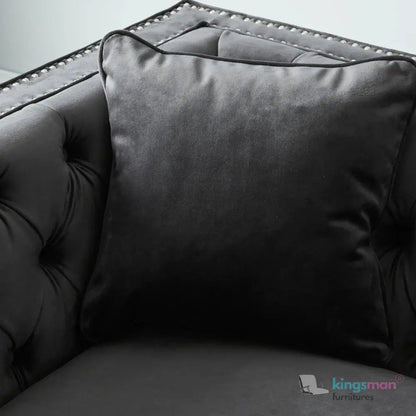 Vogue Velvet Tufted 3 - Seater Sofa - Luxurious Design - Kingsman Furnitures