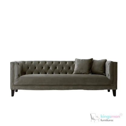 Vogue Velvet Tufted 3 - Seater Sofa - Luxurious Design - Kingsman Furnitures