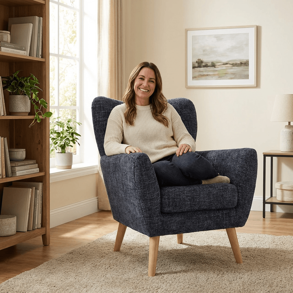 Wills Wing Arm Chair - Kingsman Furnitures