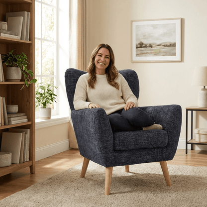 Wills Wing Arm Chair - Kingsman Furnitures