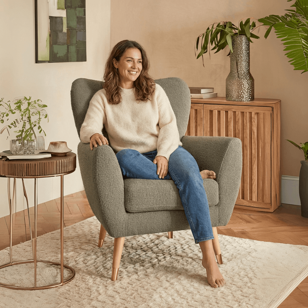 Wills Wing Arm Chair - Kingsman Furnitures