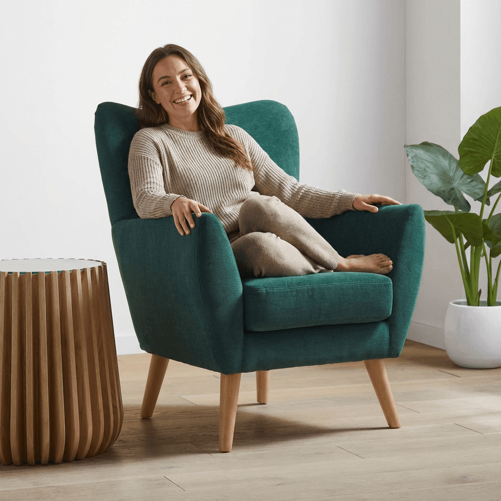 Wills Wing Arm Chair - Kingsman Furnitures