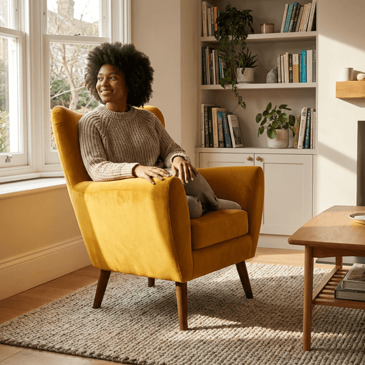 Wills Wing Arm Chair - Kingsman Furnitures