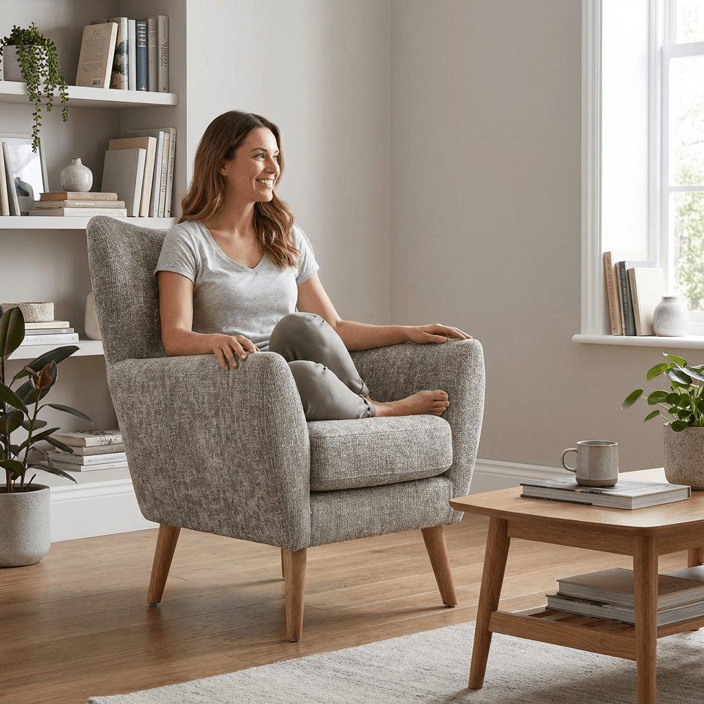 Wills Wing Arm Chair - Kingsman Furnitures