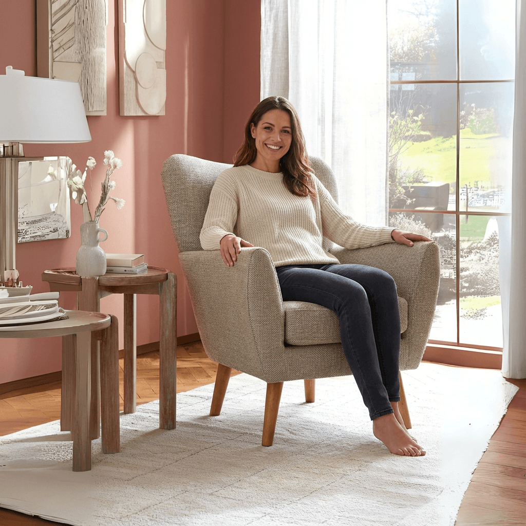 Wills Wing Arm Chair - Kingsman Furnitures