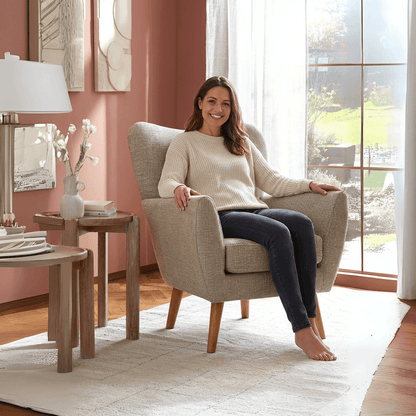 Wills Wing Arm Chair - Kingsman Furnitures