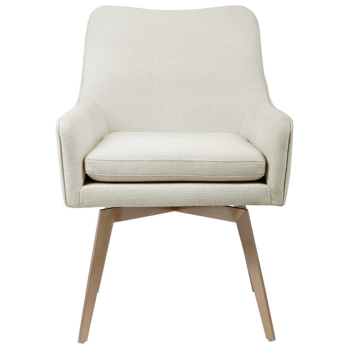 Twisted Steel Leg Dining Chair