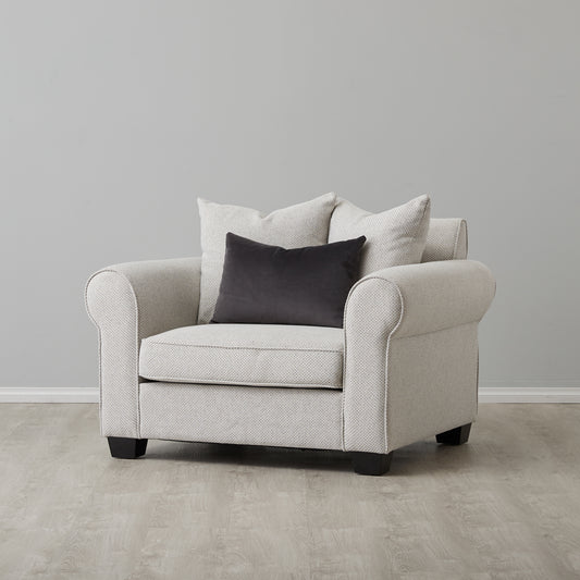 Livia Ash Grey Single Seater Sofa