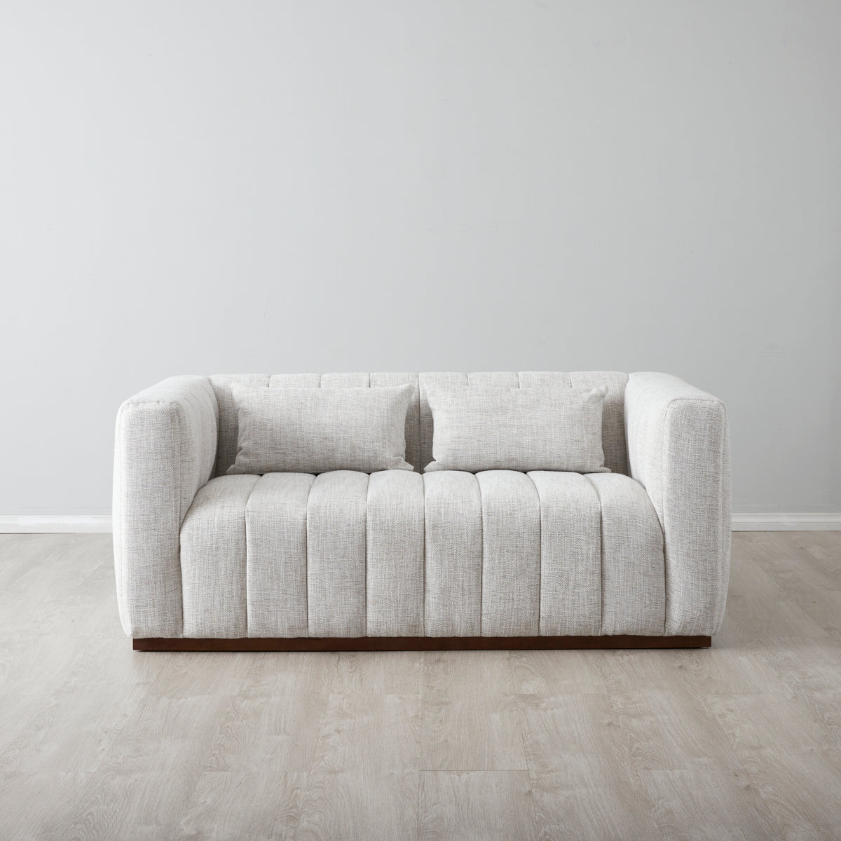Storme Cream Fabric 2-Seater Sofa
