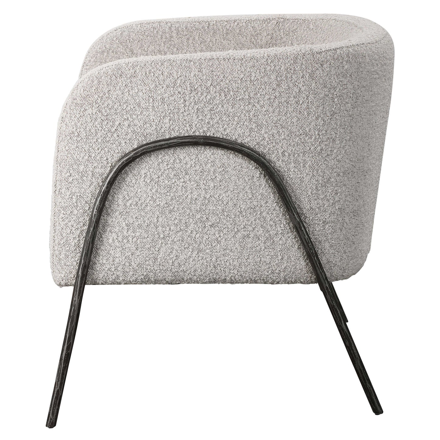 Jacob Accent Chair, Boucle Grey